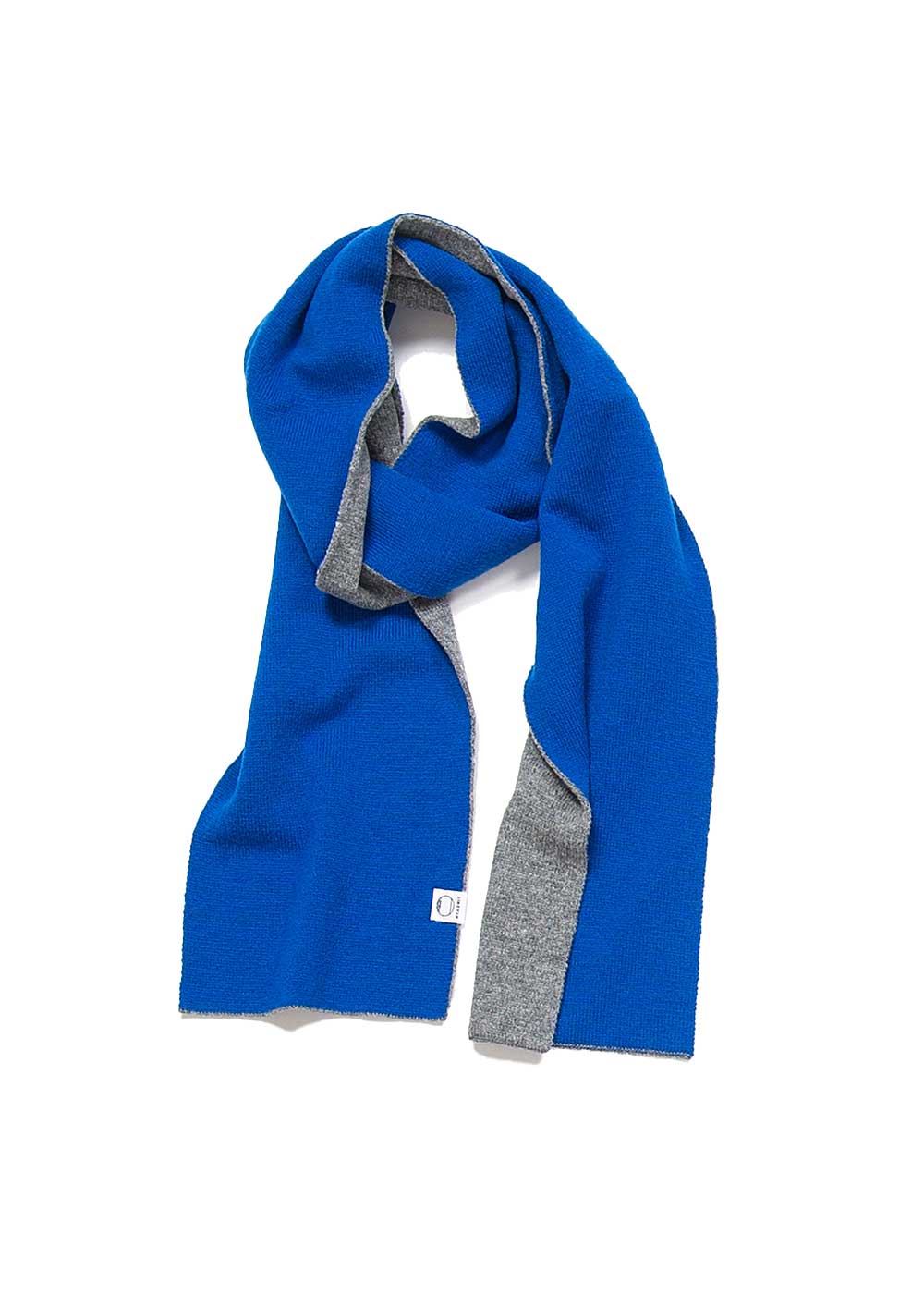 ブルー × グレー(色参考:こちらの商品はマフラーとなります)