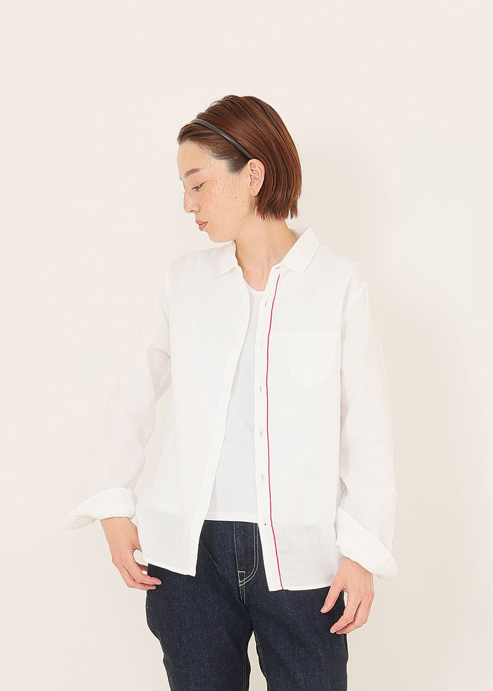 白×アカ model:164cm