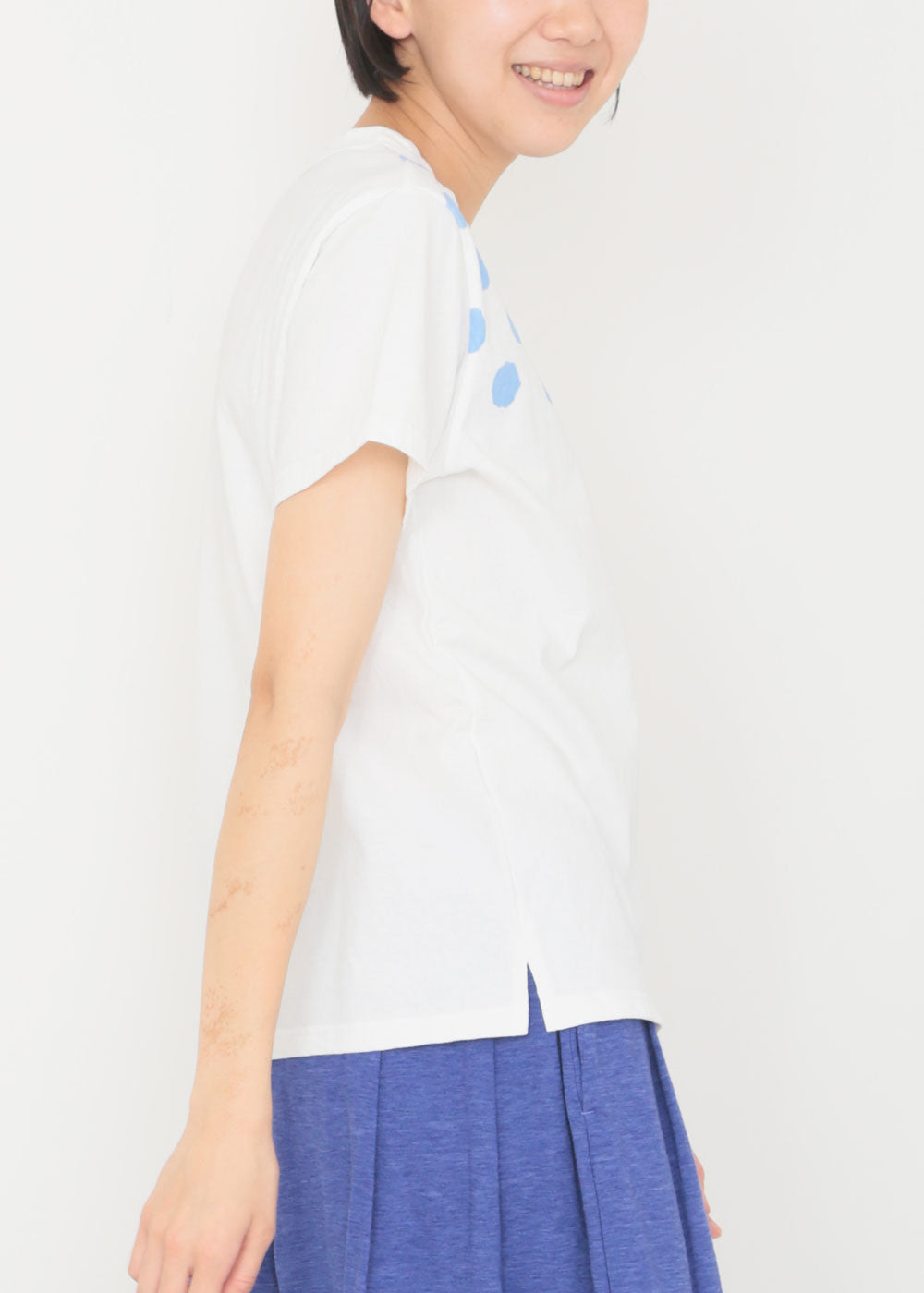 白 × サックス size2着用 model:170cm