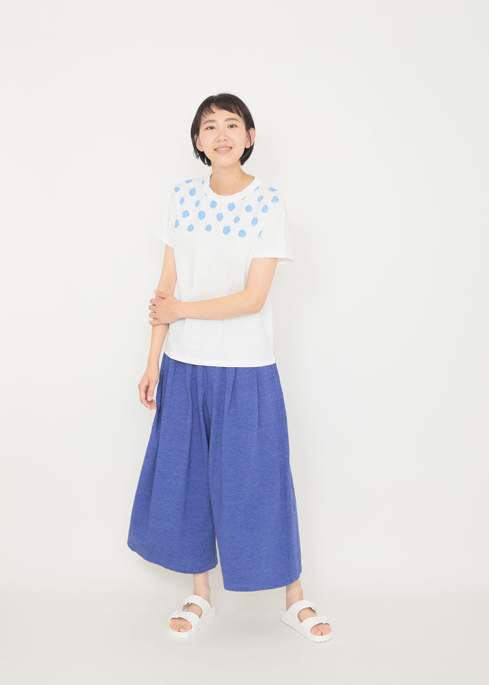 白 × サックス size2着用 model:170cm