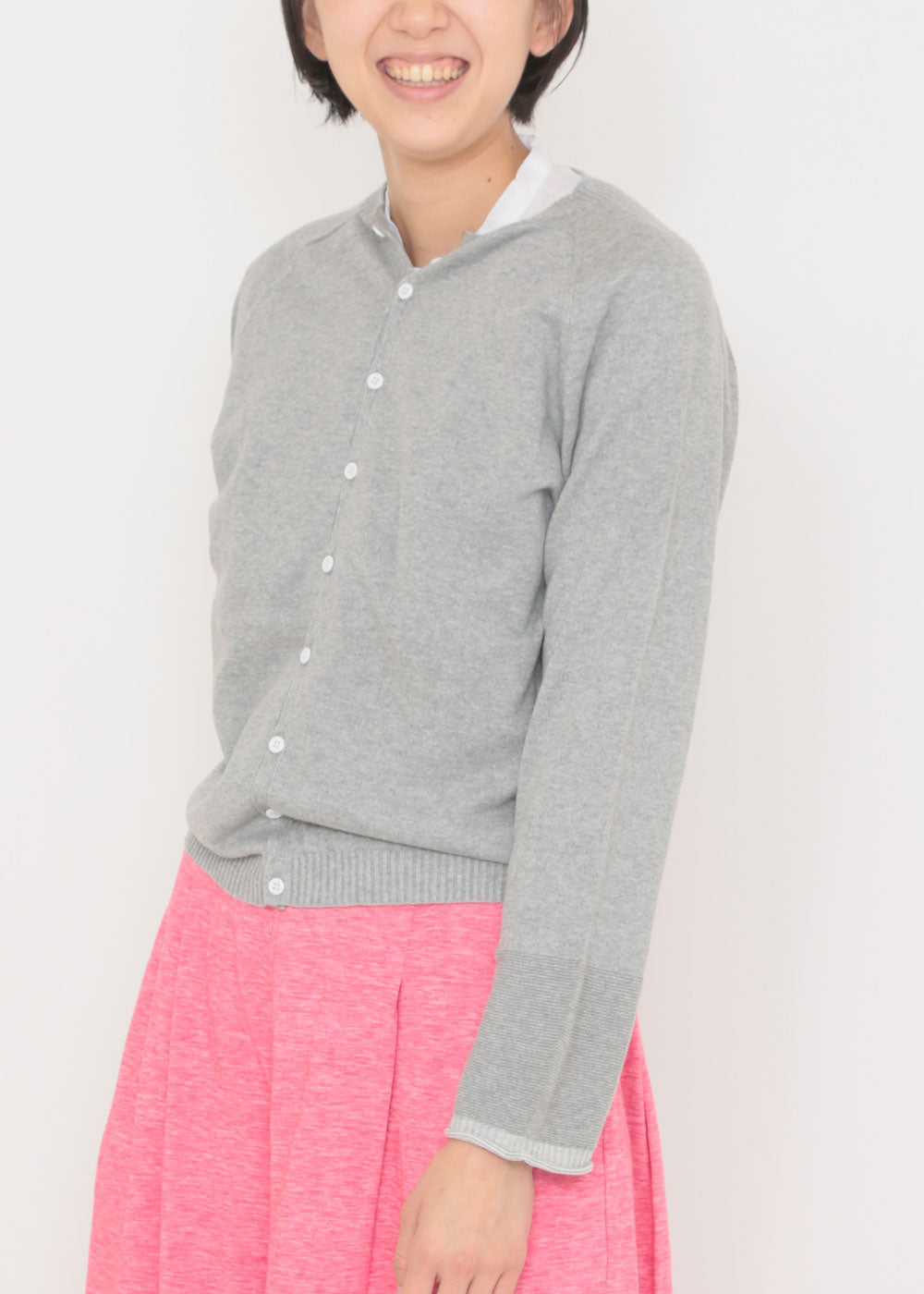 トップグレー×アイボリー model:170cm