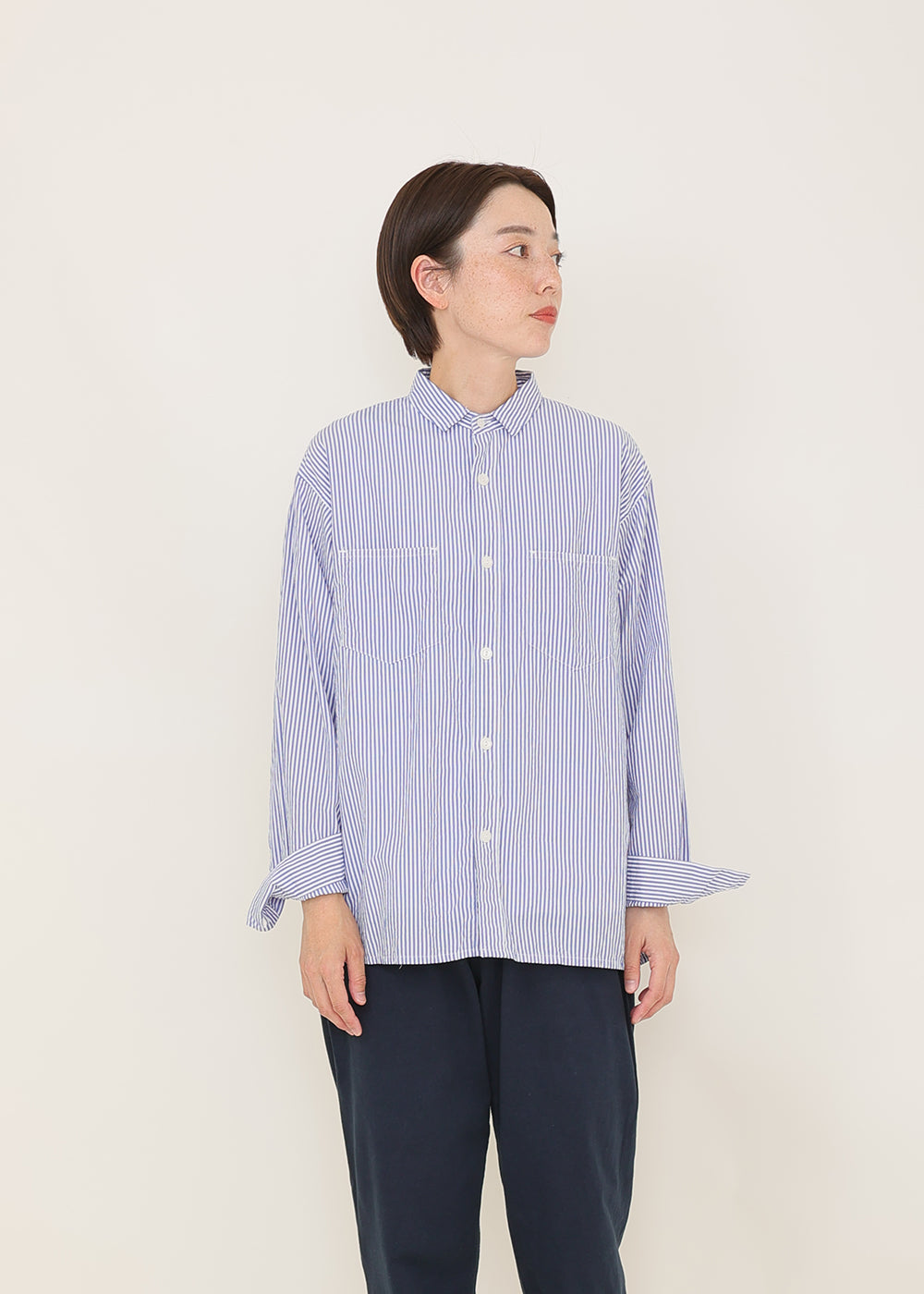 ブルーストライプ model:164cm