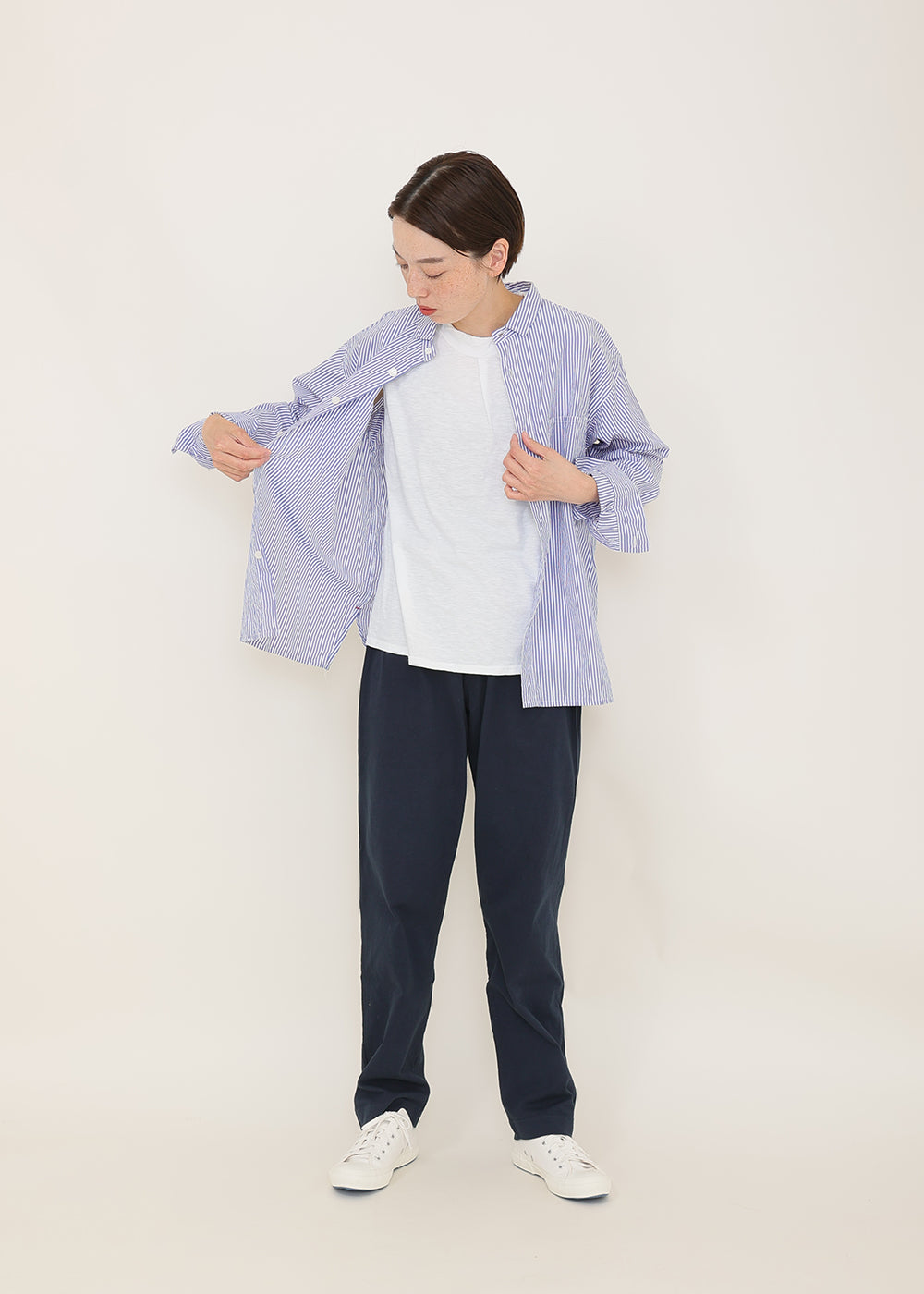 ブルーストライプ model:164cm