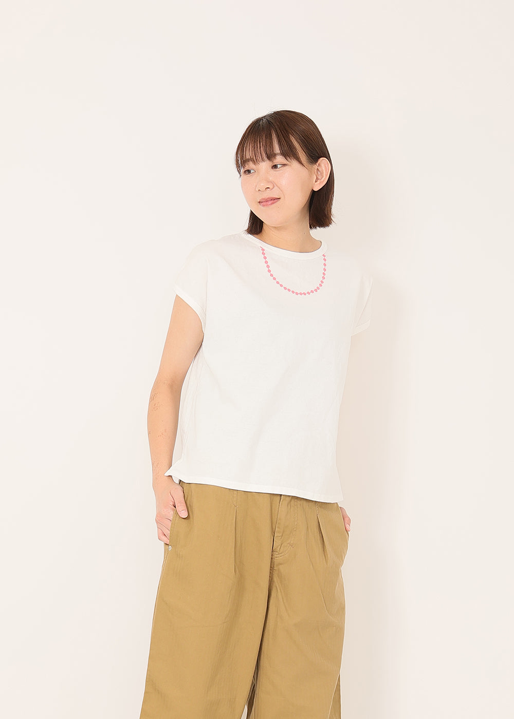 白×ピンク model:170cm