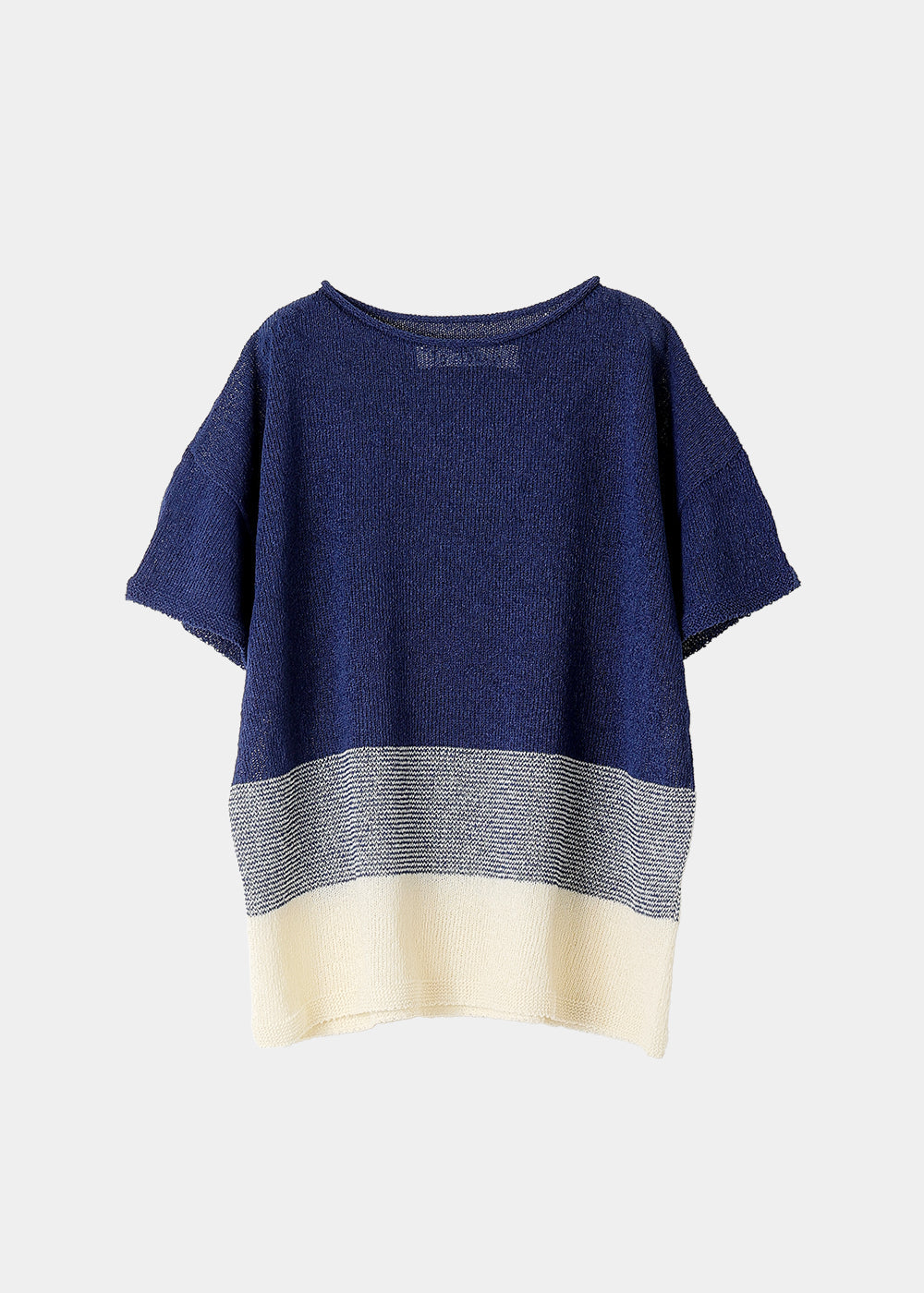 ネイビー×クリーム