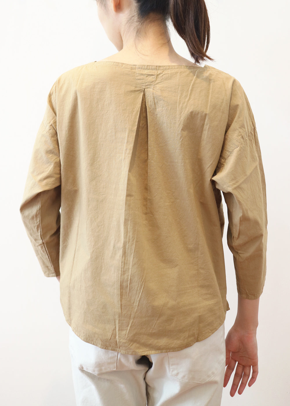 コットンクロス ボートネックP/O