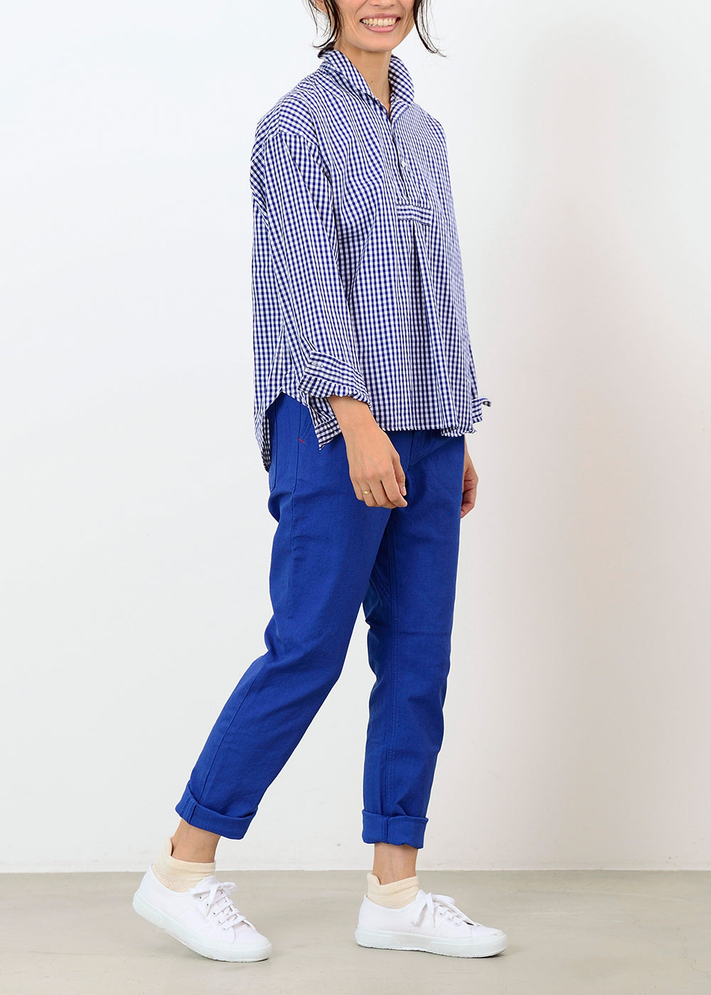 ブルー model:164cm(サイズM)