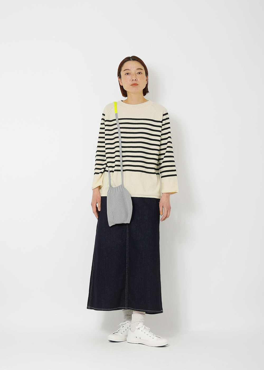 オフ白×ブラック model:165cm