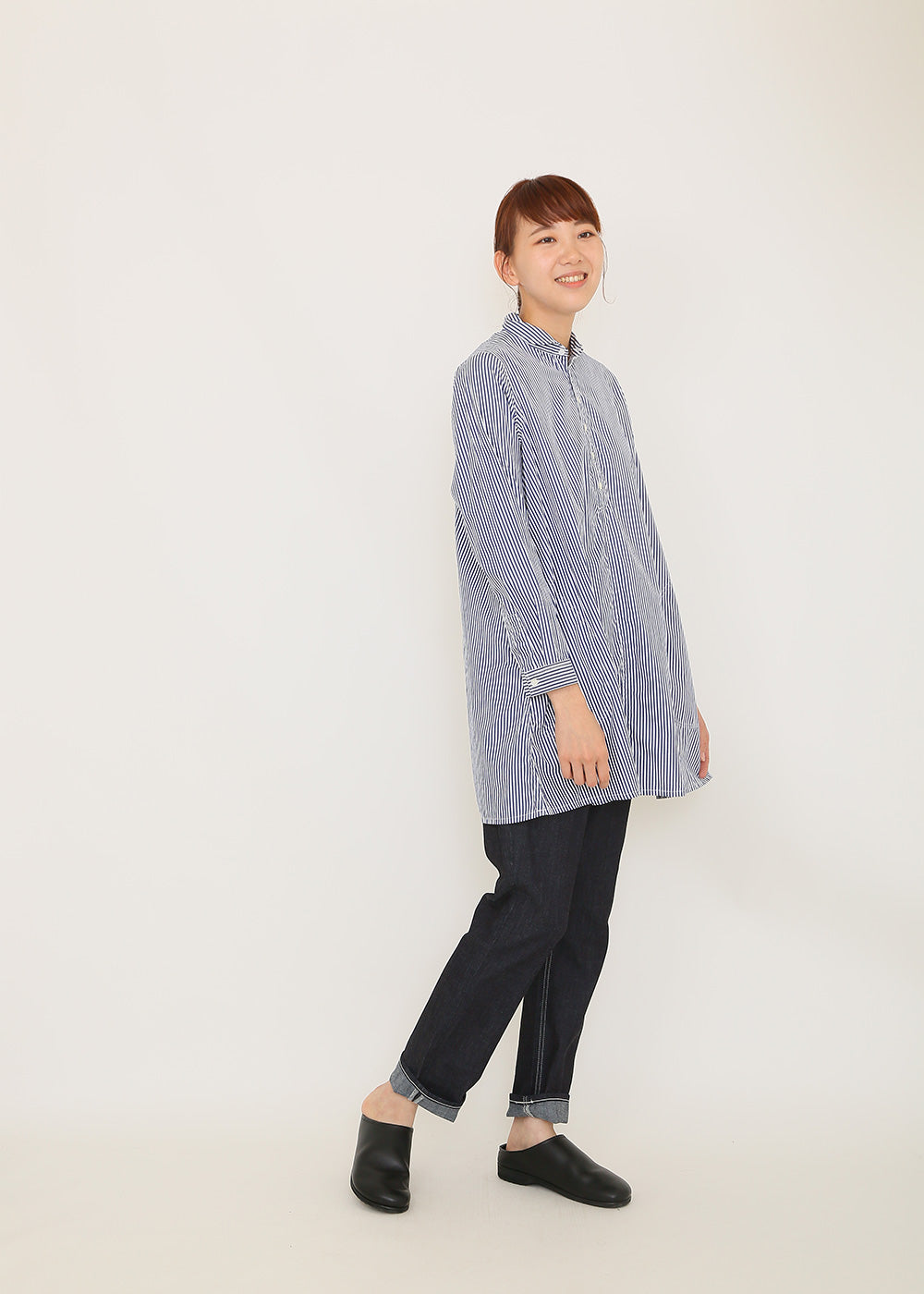 ネイビーストライプ　model：170cm