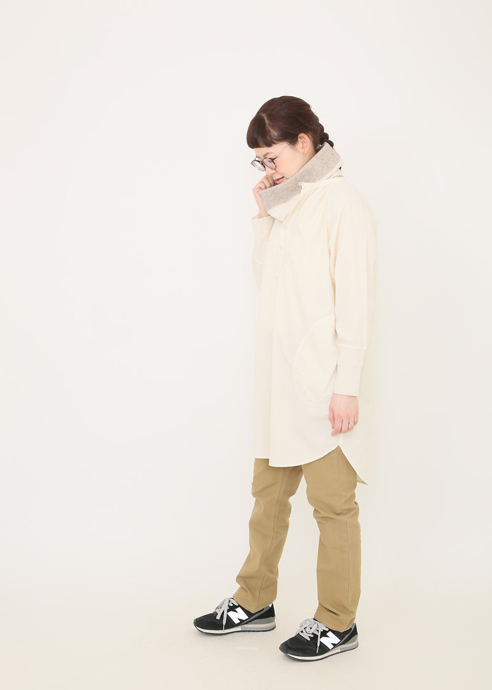 オートミール　model：162cm