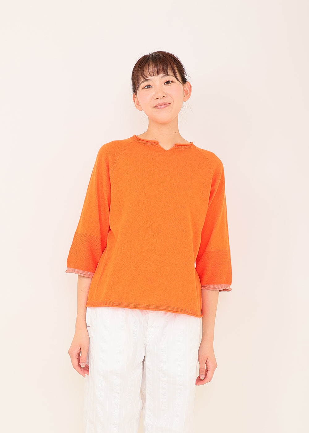 キャロット×グレー　model：170cm