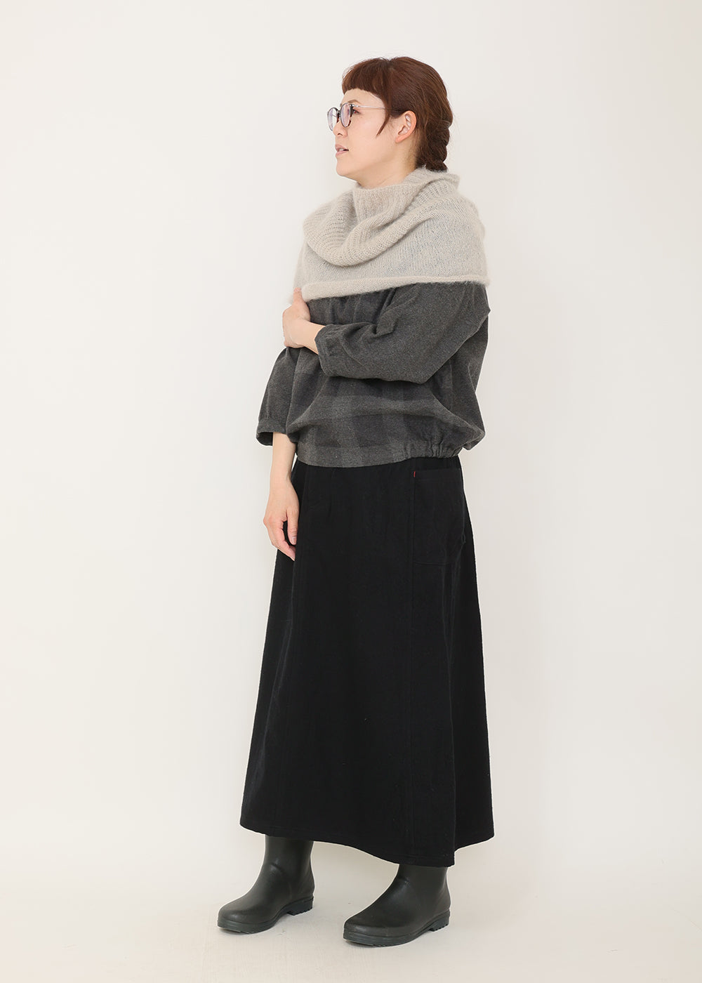 ライトグレー　model：162cm
