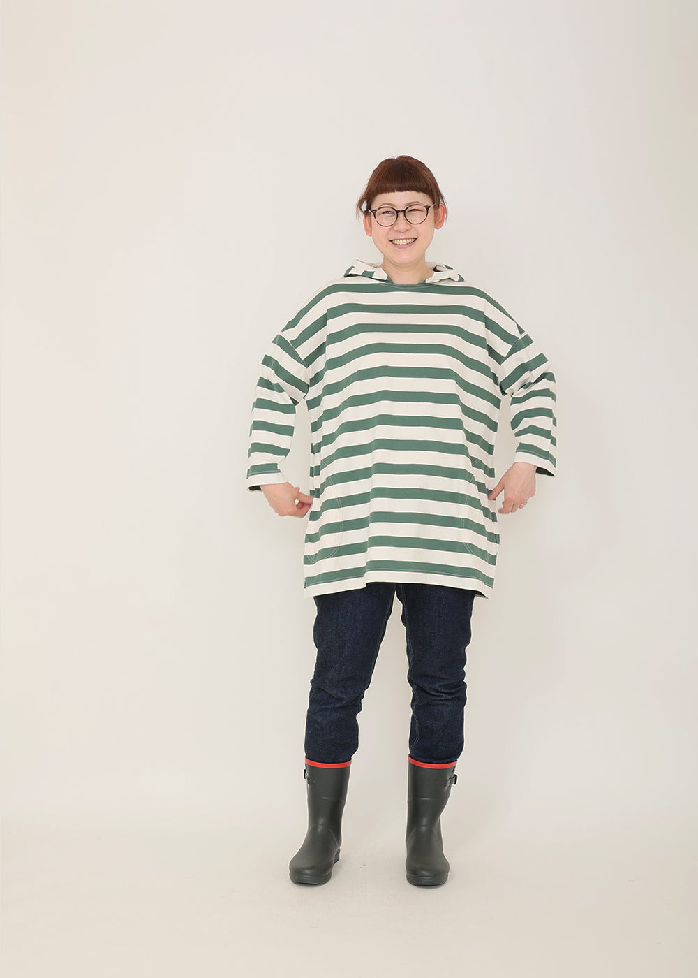 生成×グリーン　model：162cm