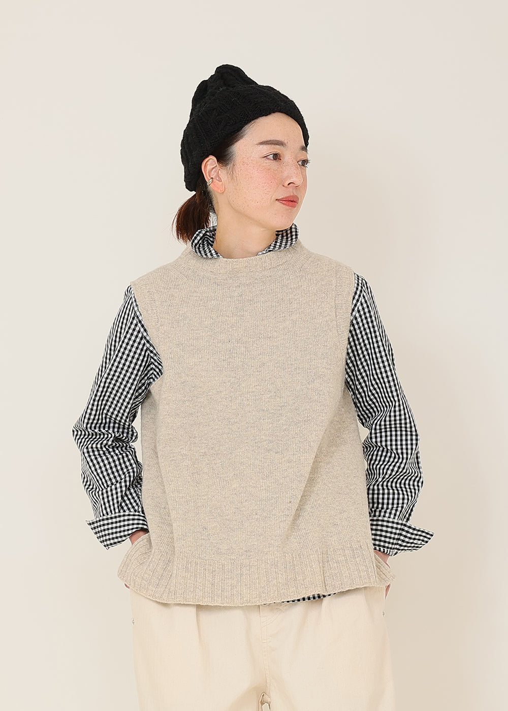 ブラックギンガム　model：164cm