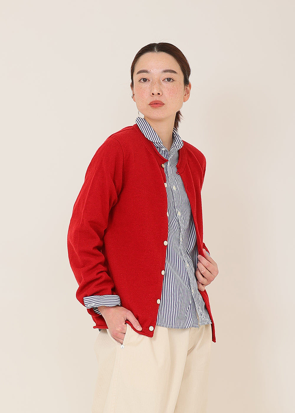 ネイビーストライプ　model：164cm