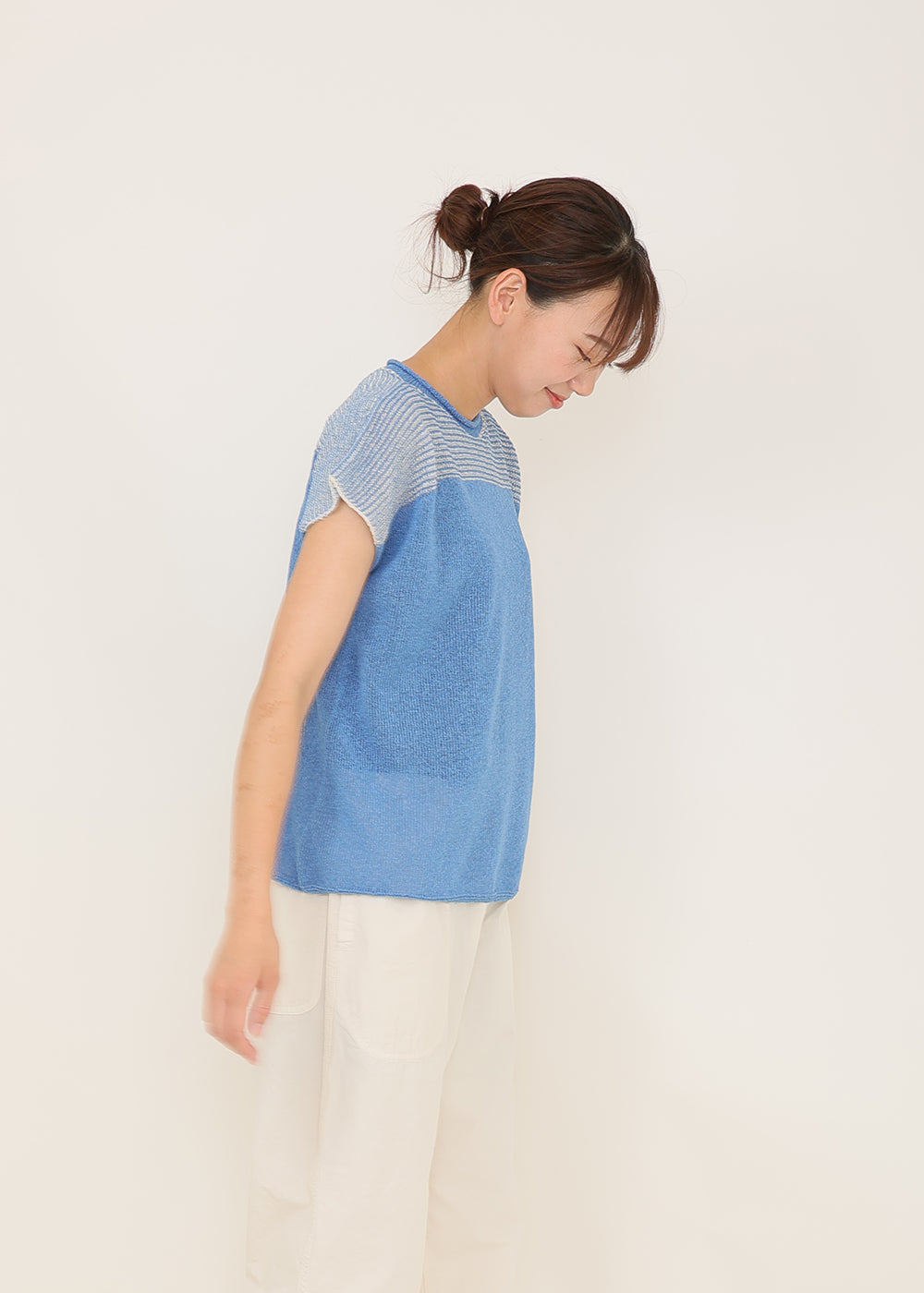 サックス×クリーム　model：170cm