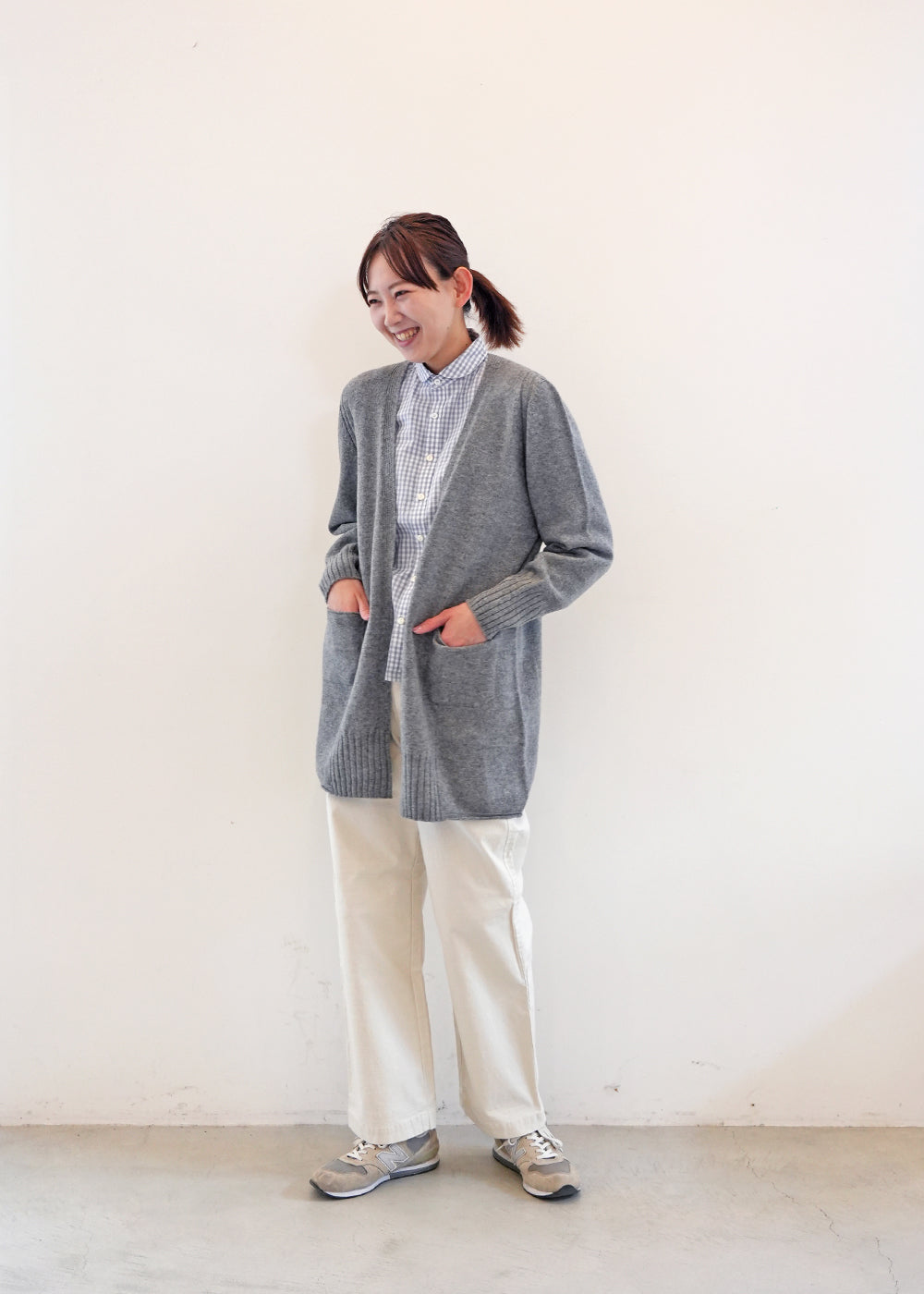 グレー　model：170cm