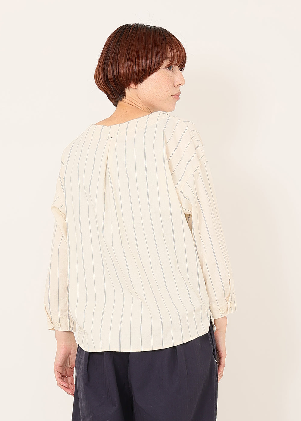 ネイビーストライプ　model：164cm