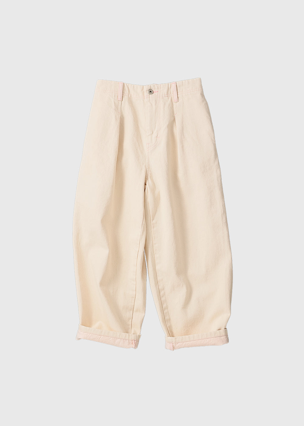 2トーンデニムタックパンツ