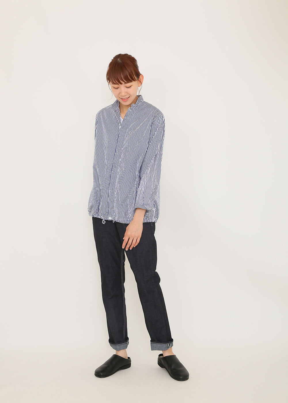 ネイビーストライプ　model：170cm
