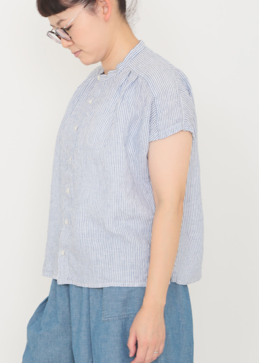 ネイビーストライプ　model：162cm