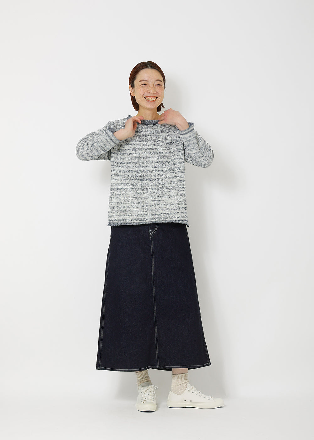 ネイビーMIX　model：164cm