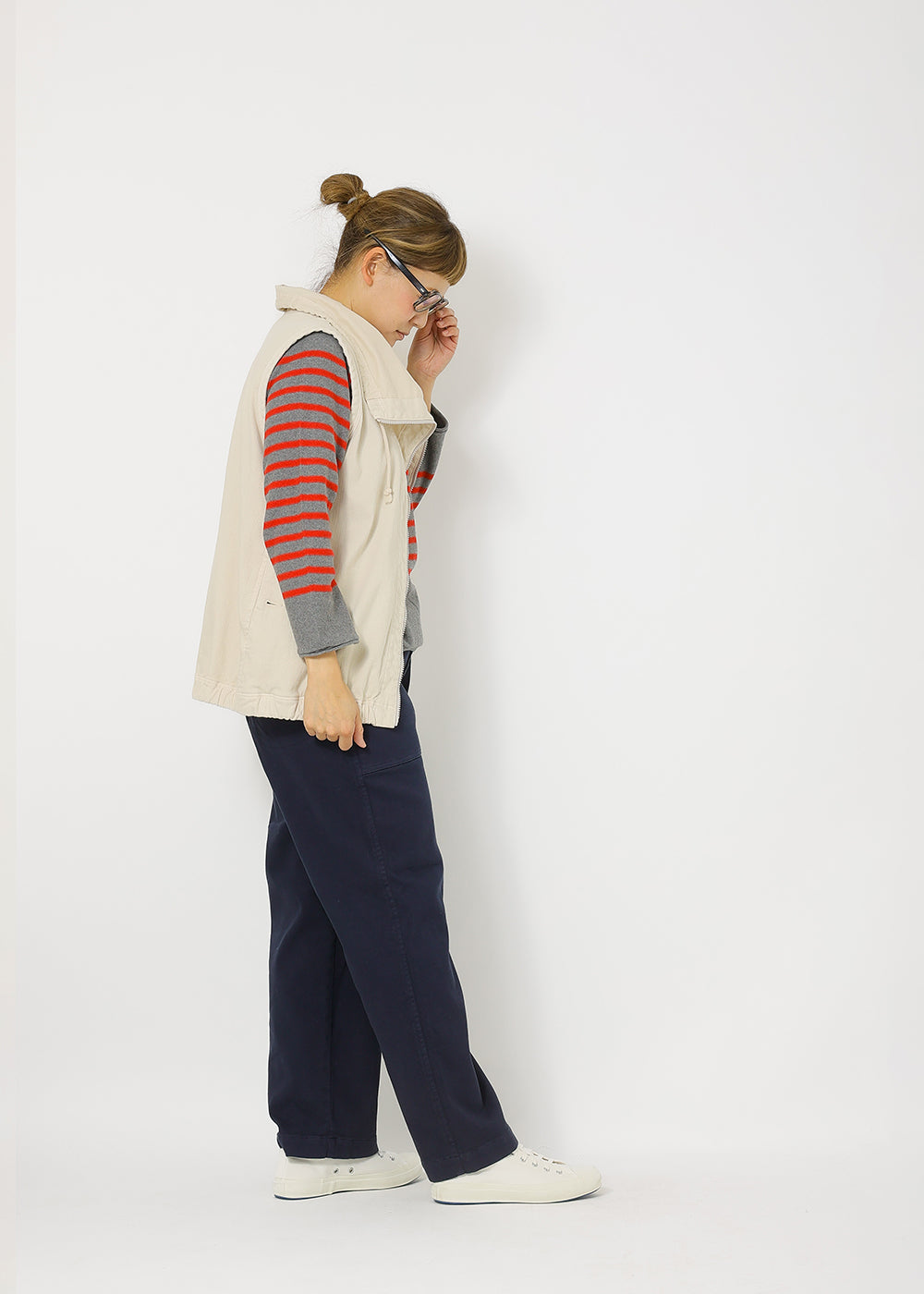 オフ白　model：162cm